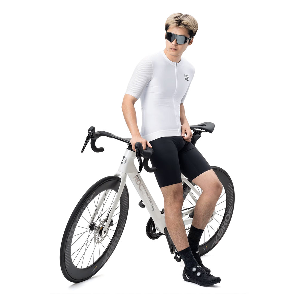 Rockbros 15200025 Short Sleeve Cycling Jersey Size M - White