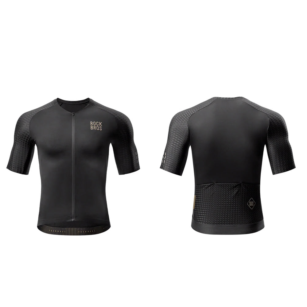 Rockbros YDDX011 Diamond Short Sleeve Cycling Jersey størrelse M - sort
