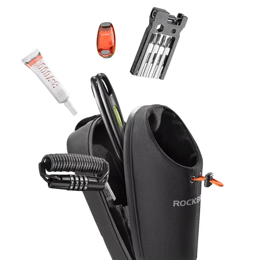 Rockbros P002 Handlebar Bag Compatible with Scooters and Folding City Bikes 1.5L - Black