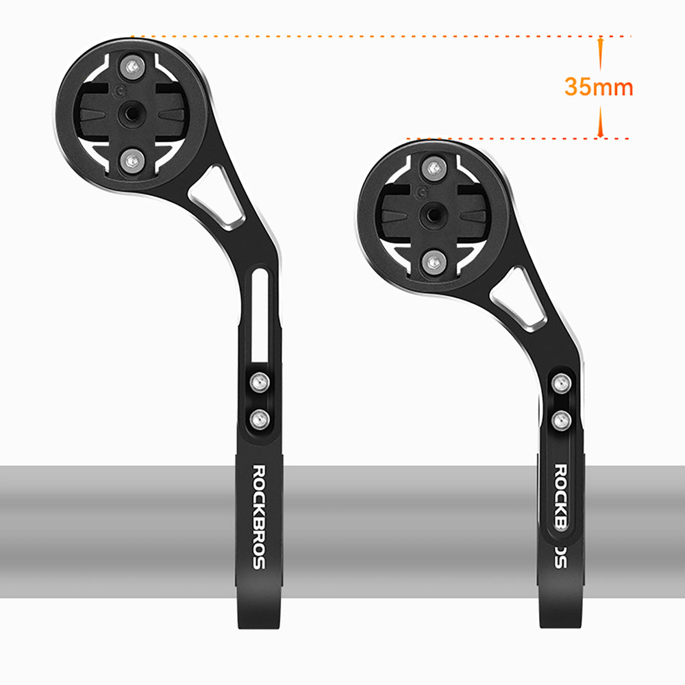 Rockbros FK-301 2-in-1 Handlebar Bike Mount for Computer/Navigator and Camera/Lighting - Black