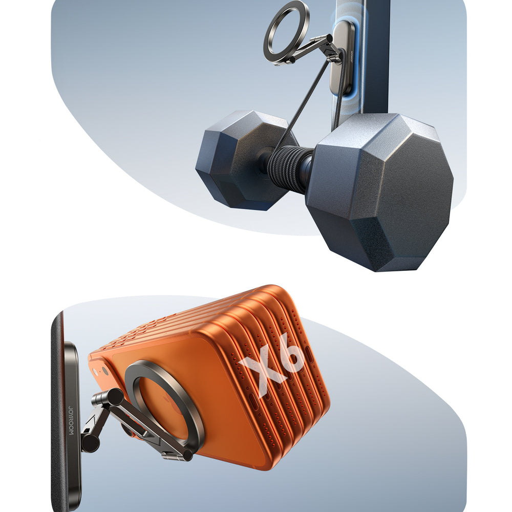 Joyroom JR-ZS520 magnetic phone holder for metal surfaces - titanium