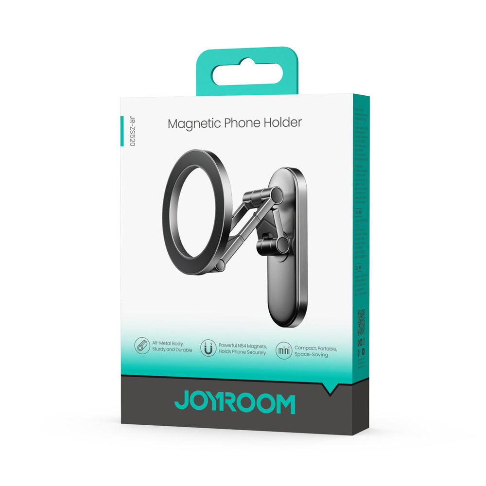 Joyroom JR-ZS520 magnetic phone holder for metal surfaces - titanium