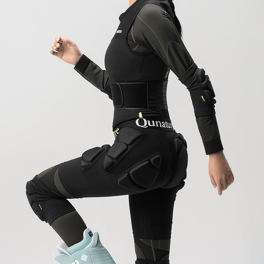 Qunature ski hofte beskyttere - Advanced XL Skier Snowboard skøjter - sort