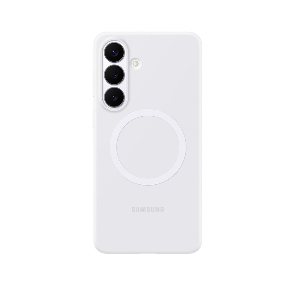Samsung Silicone Magnet Case til Samsung Galaxy S26+, MagSafe Kompatibel - Hvid