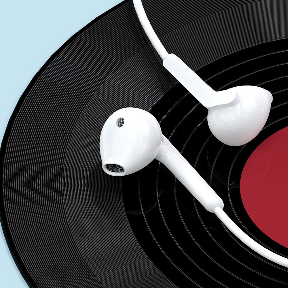 Dudao X3 Wired USB-C In-Ear Headphones - hvid