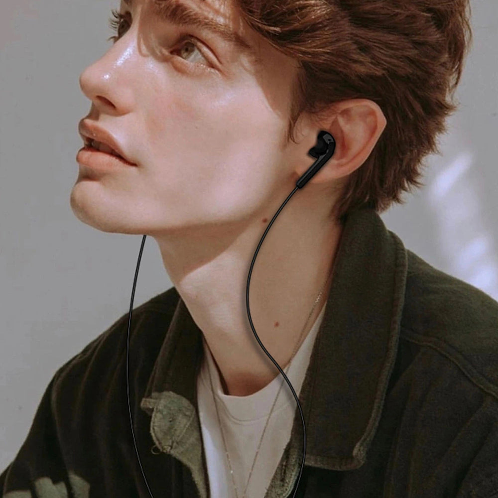 Dudao X3+ Wired USB-C In-Ear Headphones - sort