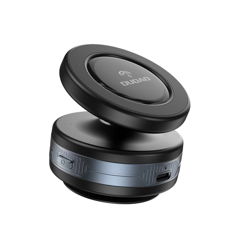 Dudao F24MAX bilholder med 15W trådløs oplader, MagSafe kompatibel, med automatisk sugekop - sort