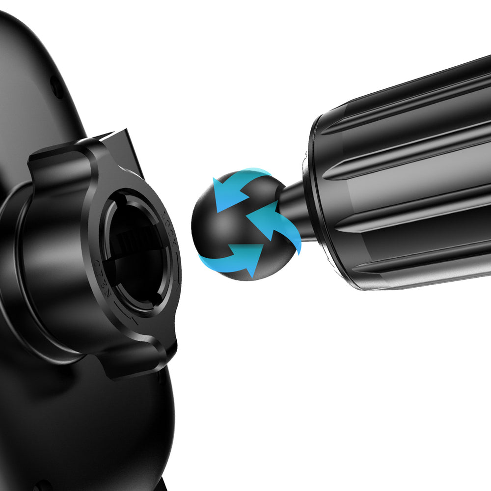 Dudao F5N+ gravity car holder med sugekop til forrude eller instrumentbræt - sort