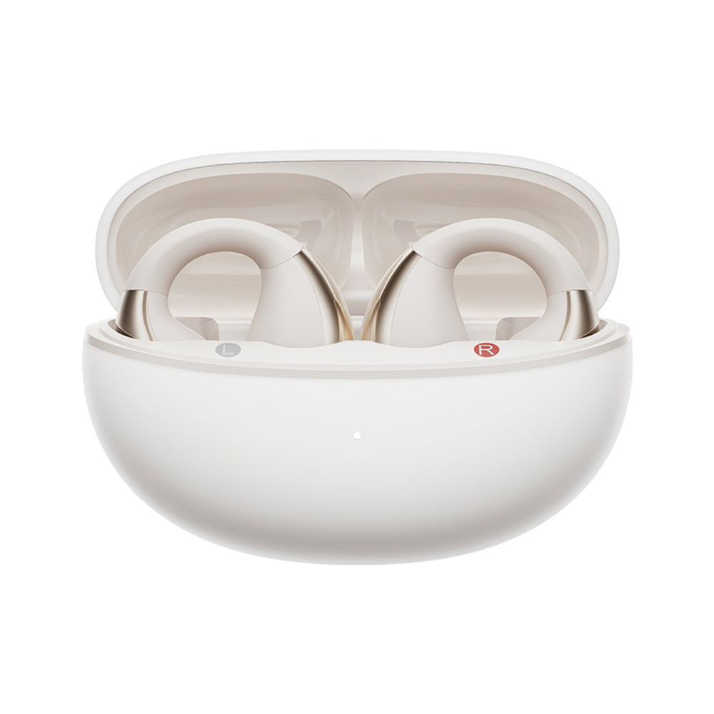 OWS QCY Crossky C30 Earphones with Clip IPX4 Bluetooth 5.4 - White
