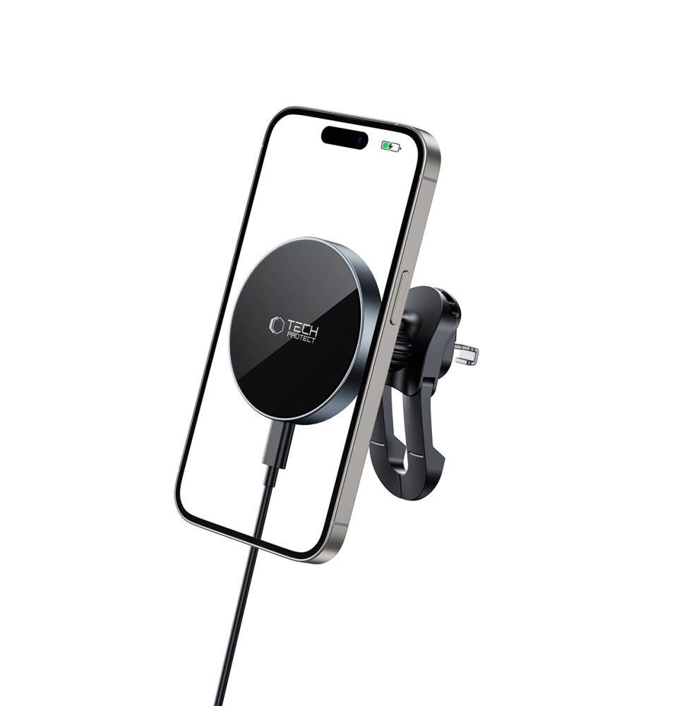 Tech-Protect mm15W-V5 Magnetisk MagSafe Car Air Vent Mount - sort