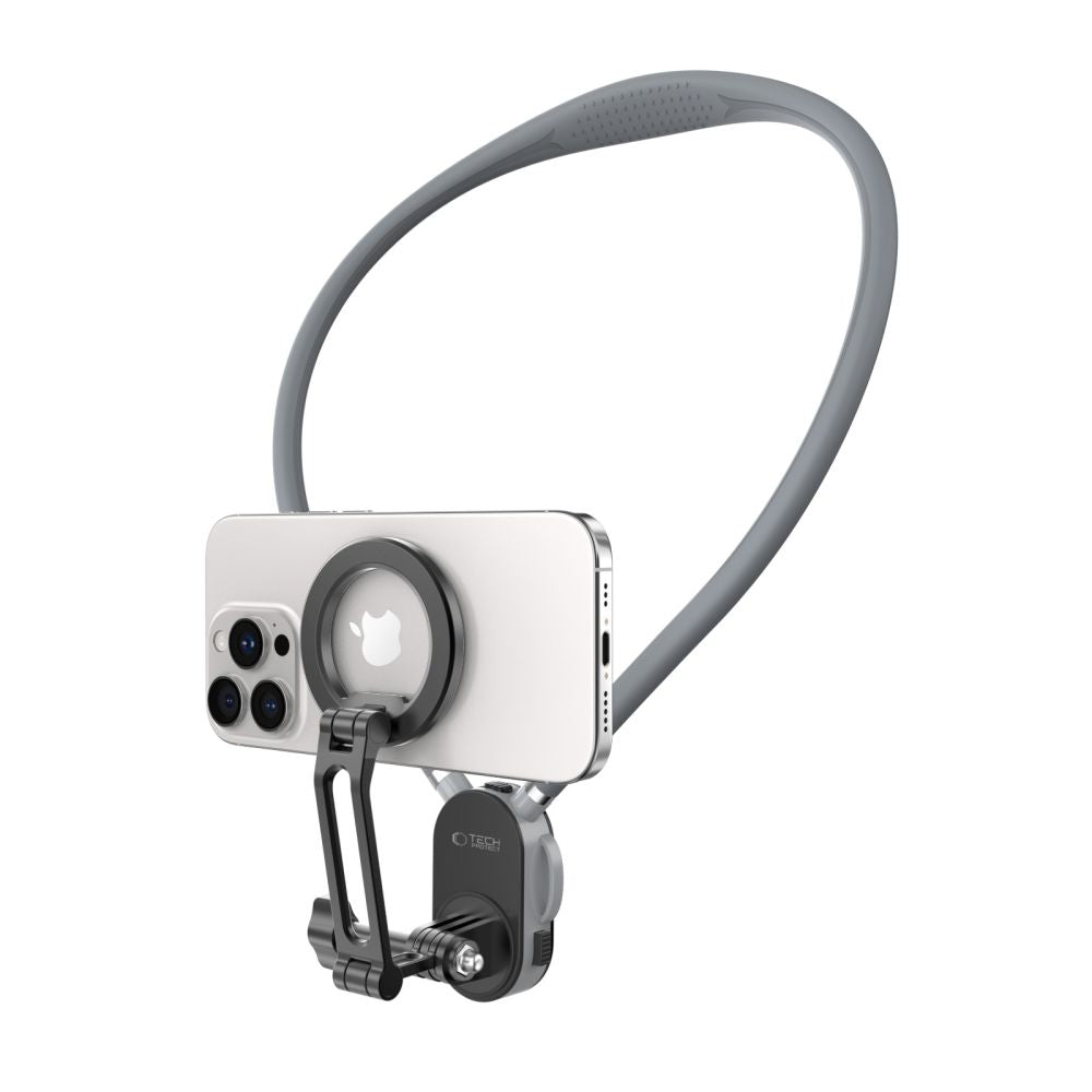 Tech-Protect AC200 Magnetisk MagSafe Mount til telefon, GoPro, DJI - Grå