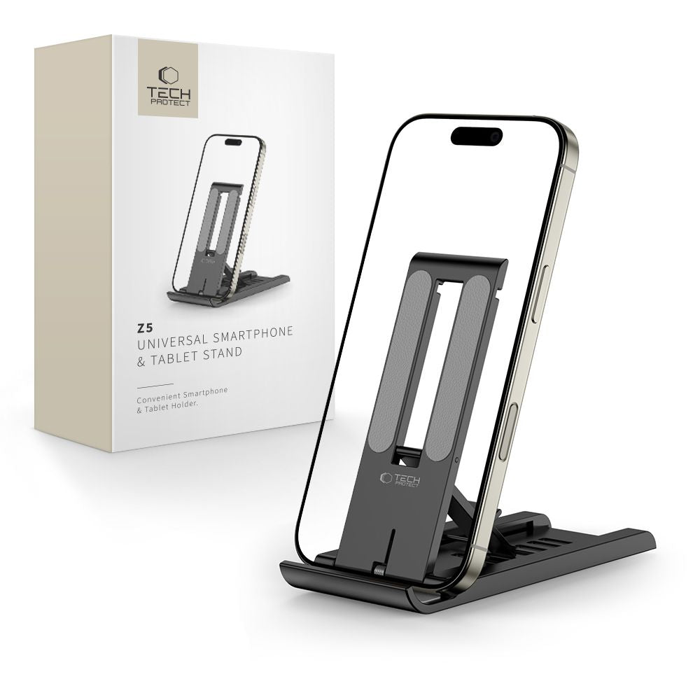 Tech-Protect Z5 smartphone og tablet stand - sort