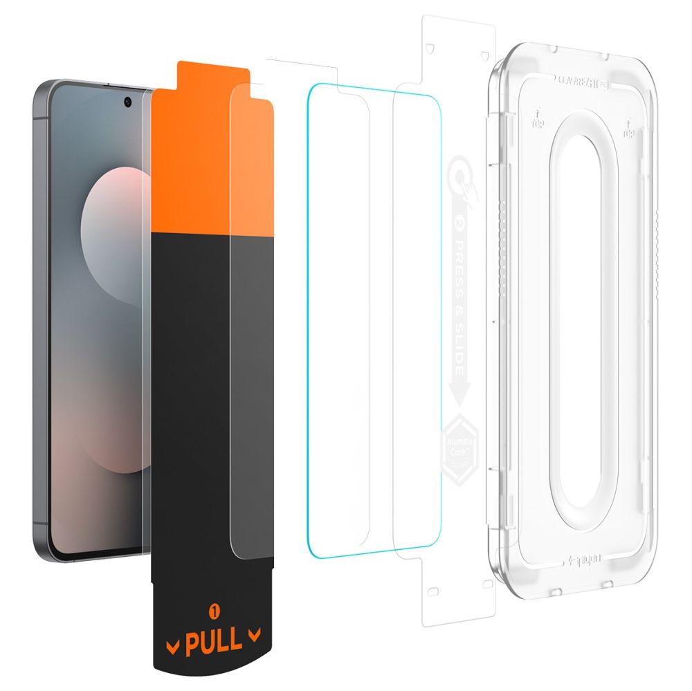 Spigen Glas.tR "EZ Fit Pro" HD Tempered Glass 2-pack for Samsung Galaxy S25 FE