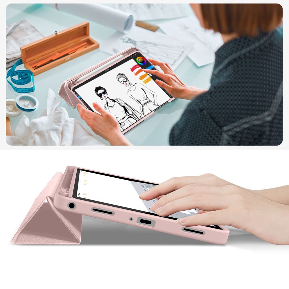 TechProtect SmartCase Pen til Samsung Galaxy Tab A9+ / A11+ Plus 11. 0 X210 / X215 / X216 / X230 / X235 / X236 - Pink