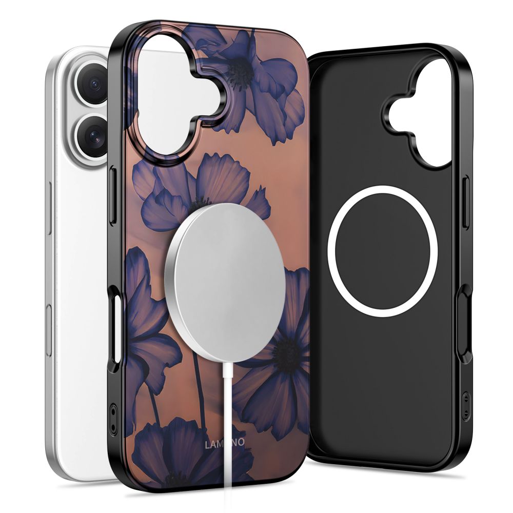 Tech-Protect Lamano MagSafe-kasse til iPhone 17 - brun-lila