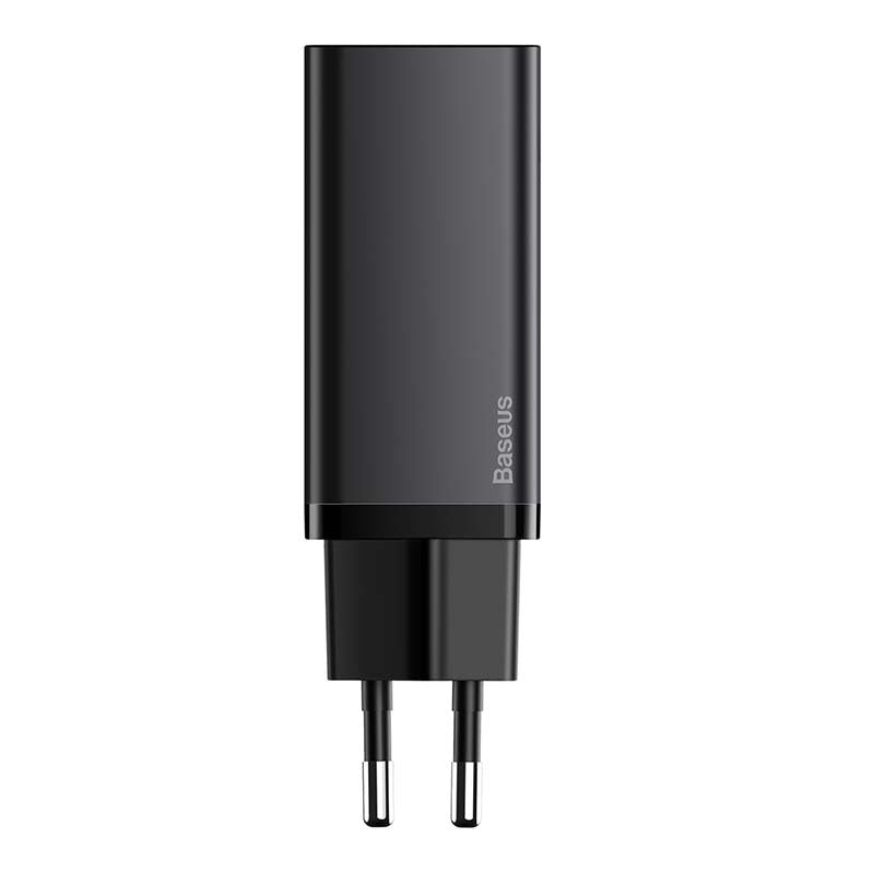 Hurtig rejse oplader Baseus GaN2 Lite USB+C 65W EU (sort)