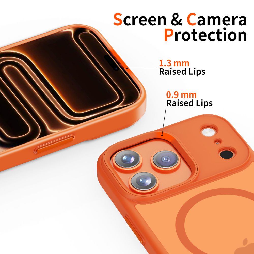 Tech-Protect MagMat MagSafe Case til iPhone 17 Pro - Orange