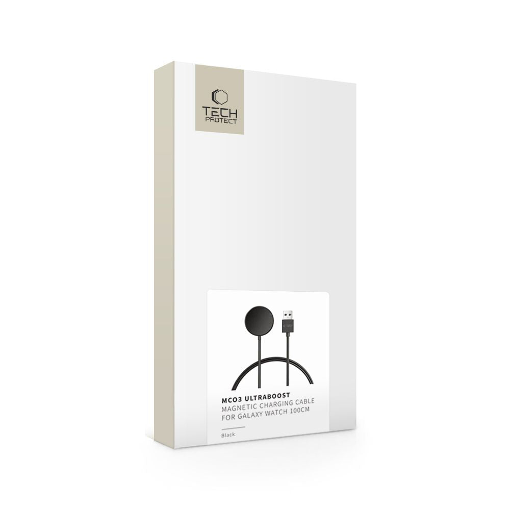 Tech-Protect MC03 UltraBoost trådløs oplader til Samsung Galaxy Watch - sort