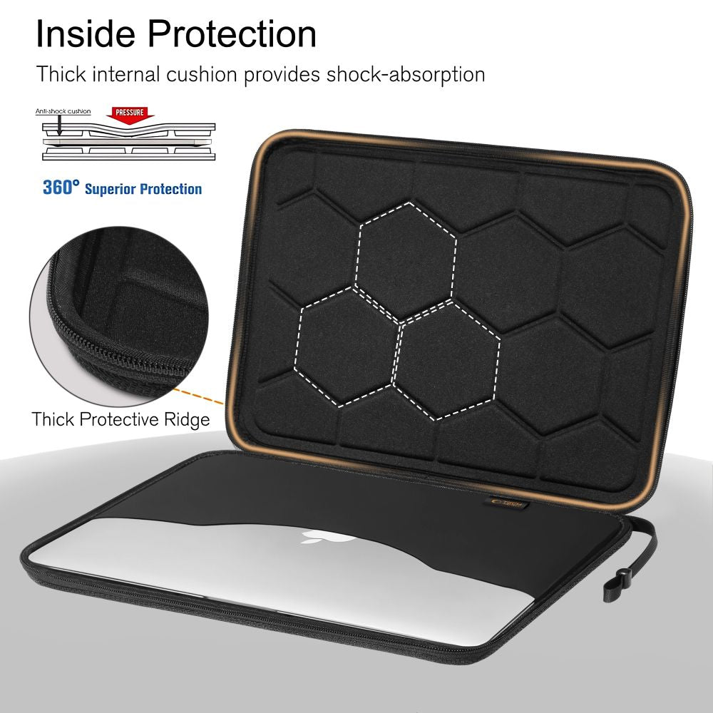 Tech-Protect Hardpouch Case til 15-16 Laptop - sort