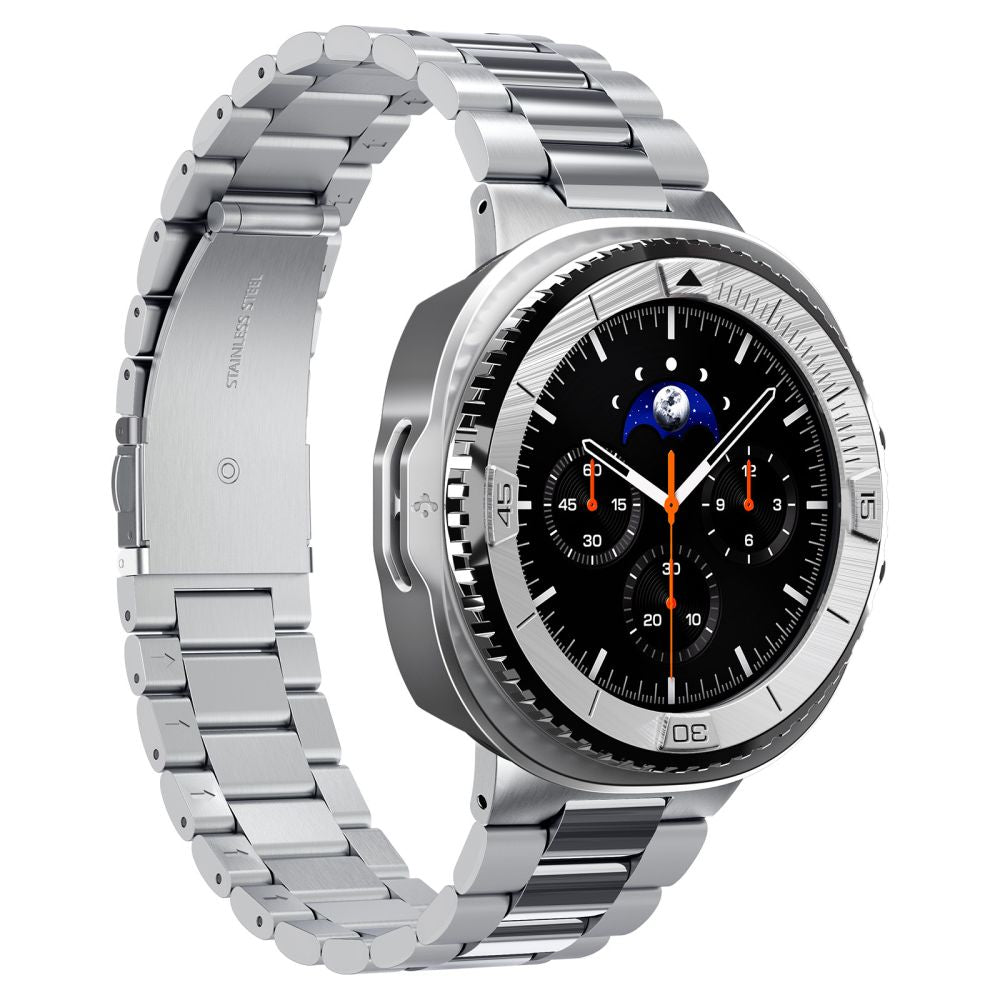 Spigen Bezel Tune Pro Pilot Cover for Samsung Galaxy Watch 8 Classic 46mm - Silver