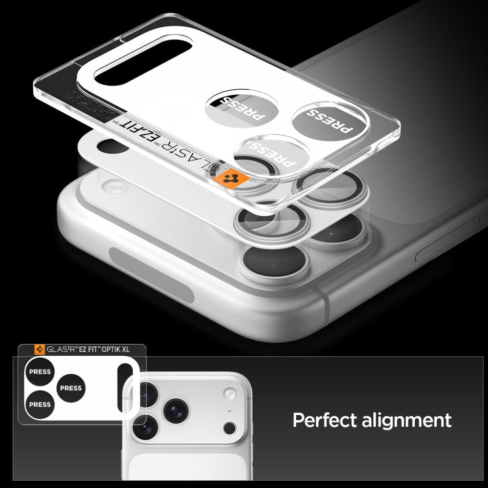 Spigen Optik Pro XL Camera Lens Glass for iPhone 17 Pro - Silver