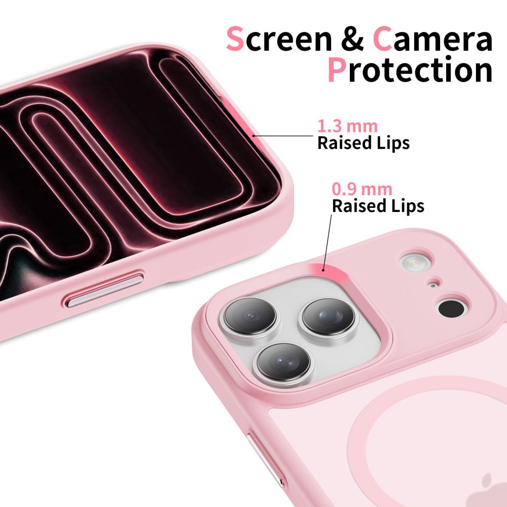 Tech-Protect MagMat MagSafe Case til iPhone 17 Pro Max - Pink