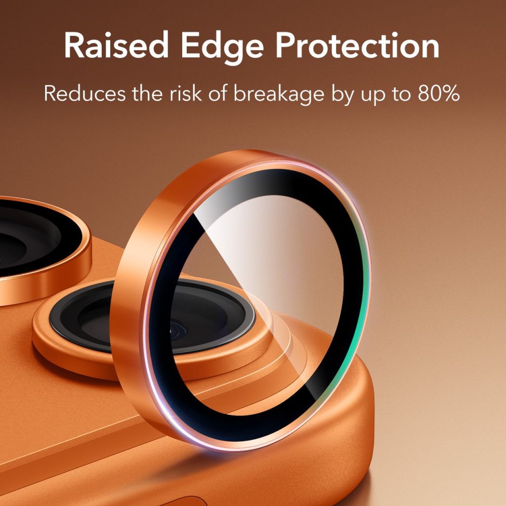 ESR Armorite Camera Lens Glass for iPhone 17 Pro / Max / 15 Pro / Max / 16 Pro / Max / 17 Pro / Max - Orange