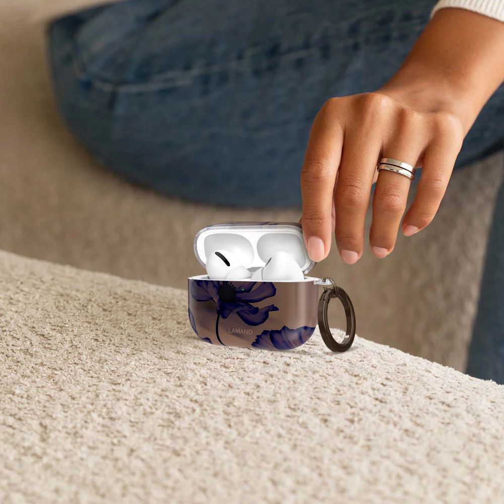 Tech-Protect Lamano-kasse til AirPods 3 Pro - brun og lilla