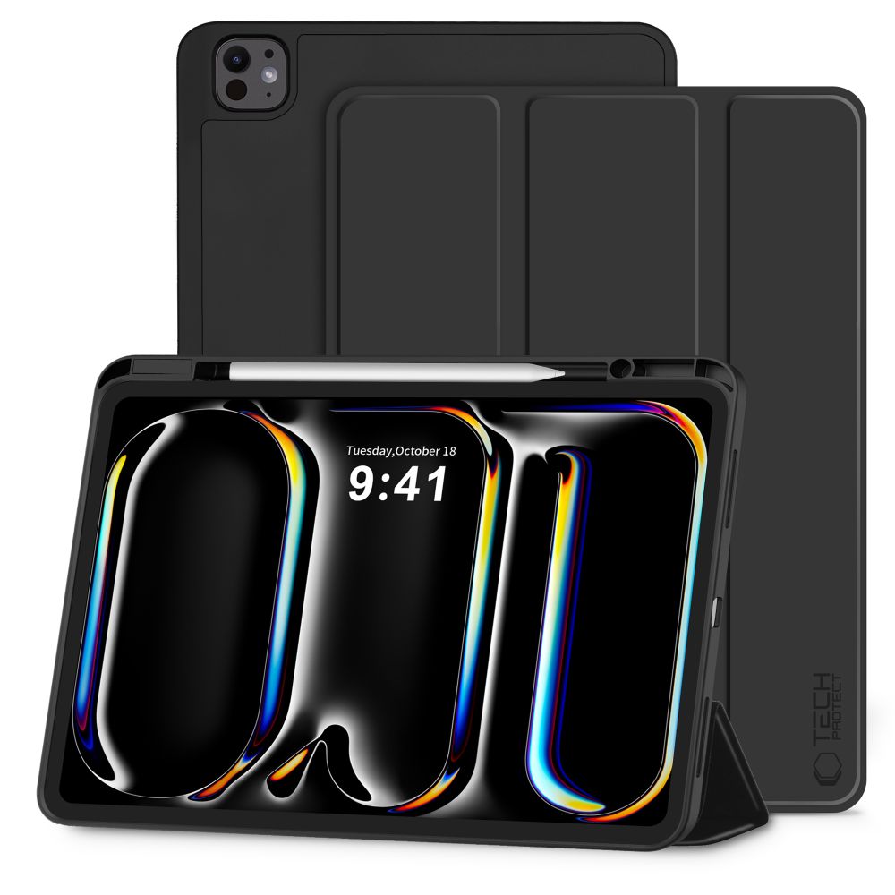 Tech-Protect SC Pen Case til iPad Pro 13 7 / 8 / 2024-2025 - sort