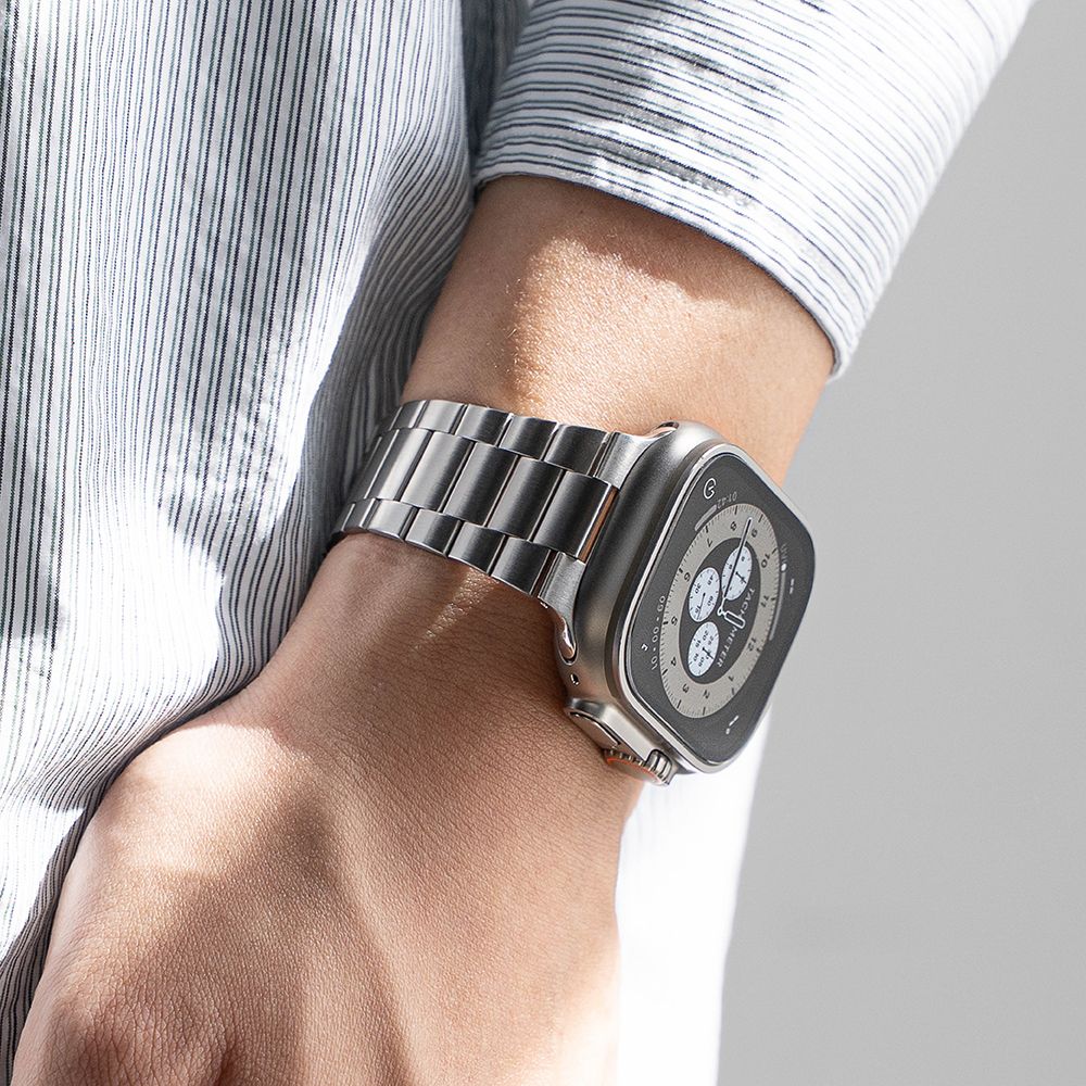 Ringke Metal One Air Bracelet for Apple Watch 8 / 9 / 10 / 11 / SE / Ultra (44 / 45 / 46 / 49 mm) - Silver