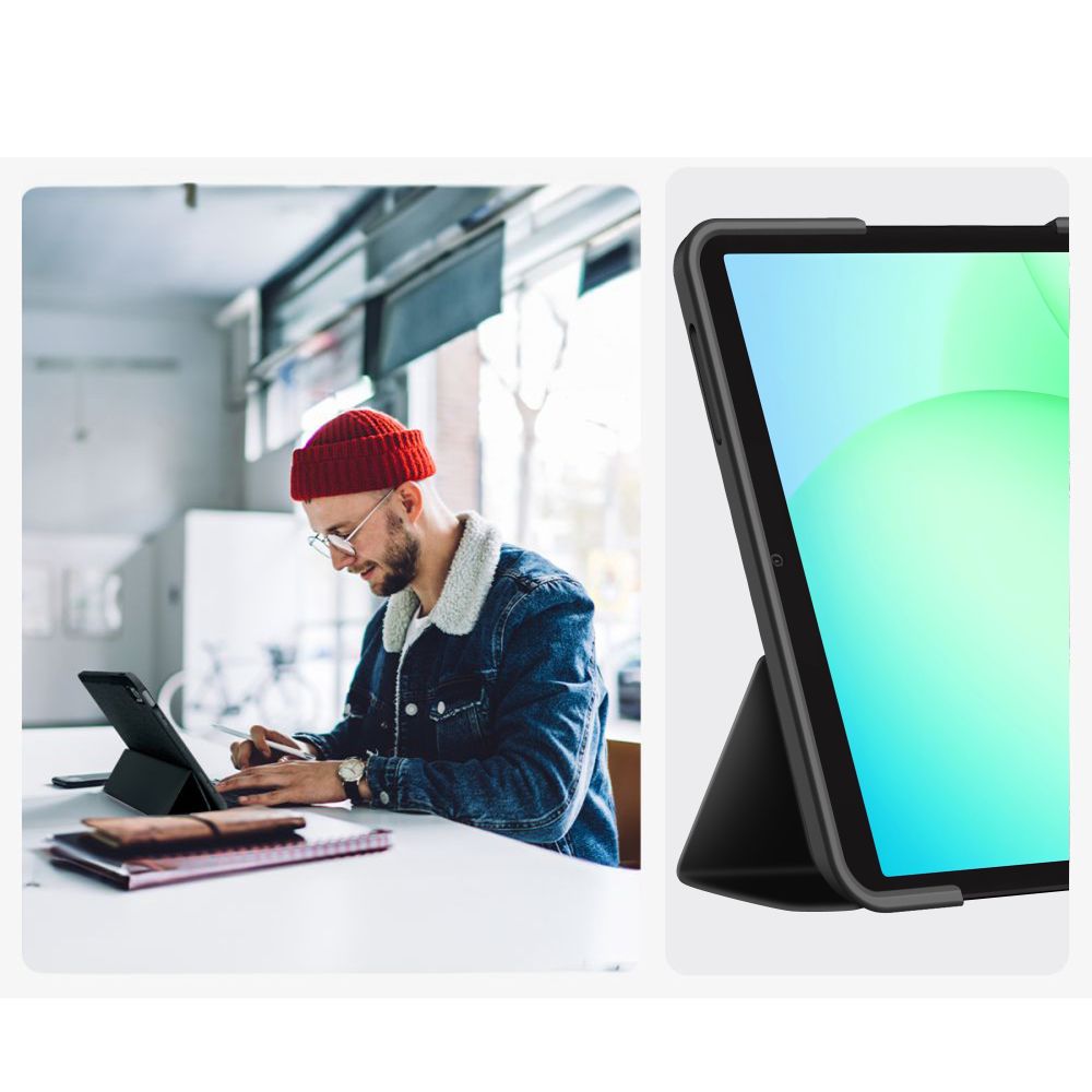 TechProtect SmartCase til Samsung Galaxy Tab A9+ / A11+ Plus 11.0 X210 / X215 / X216 / X230 / X235 / X236 - sort