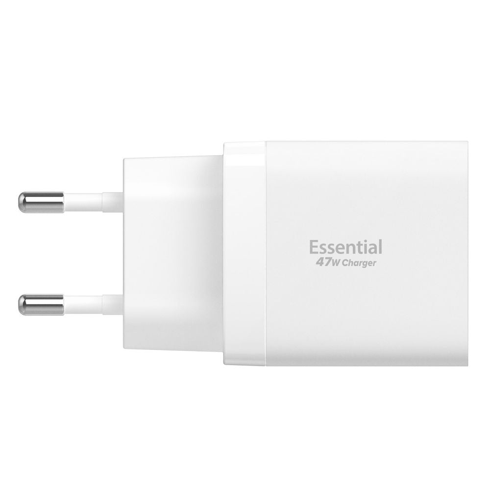 Spigen Essential EE472EU 2-port USC-C 47W wall charger - white