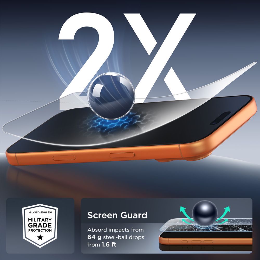 Tech-Protect tempereret glaspakke 10-pakke til iPhone 16 Pro Max / 17 Pro Max