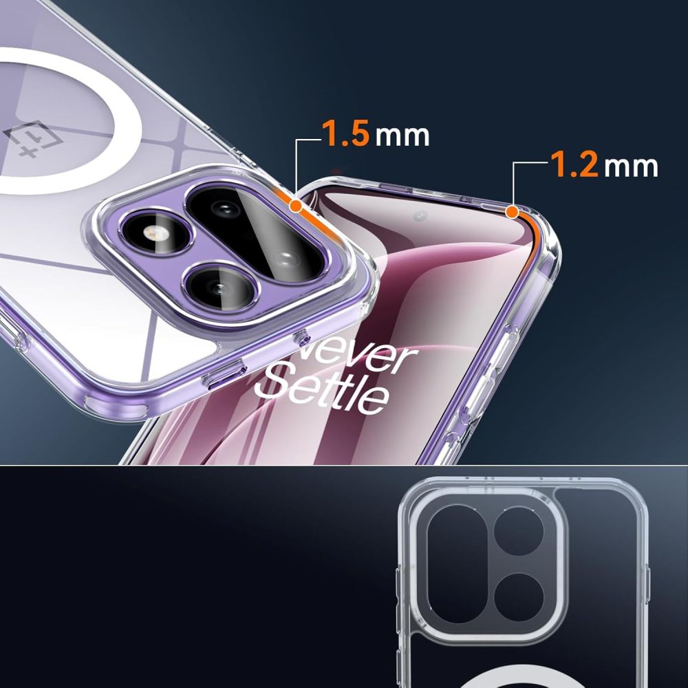 Tech-Protect Flexair Hybrid MagSafe Case til OnePlus 15 - Gennemsigtig