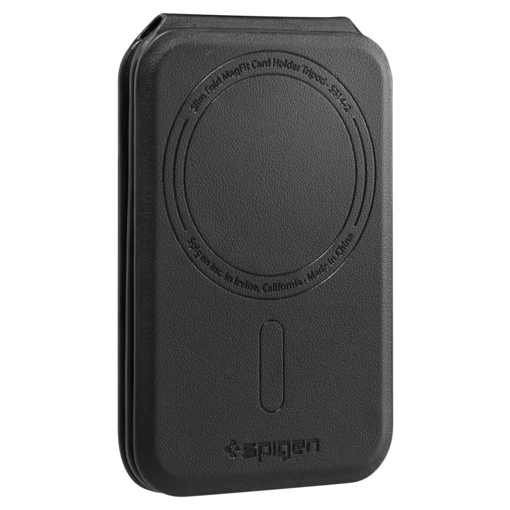 Spigen Slim Fold Tripod Wallet S314-2 MagSafe Magnetisk Telefonkasse - sort