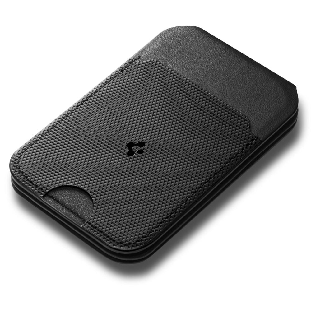 Spigen Slim Fold Tripod Wallet S314-2 MagSafe Magnetisk Telefonkasse - sort