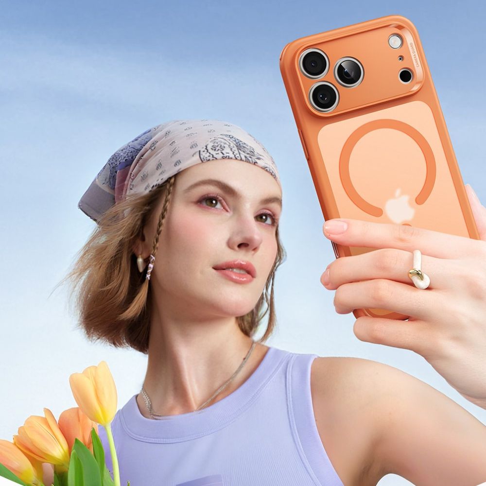 ESR Classic Hybrid MagSafe Case for iPhone 17 Pro - Clear Orange