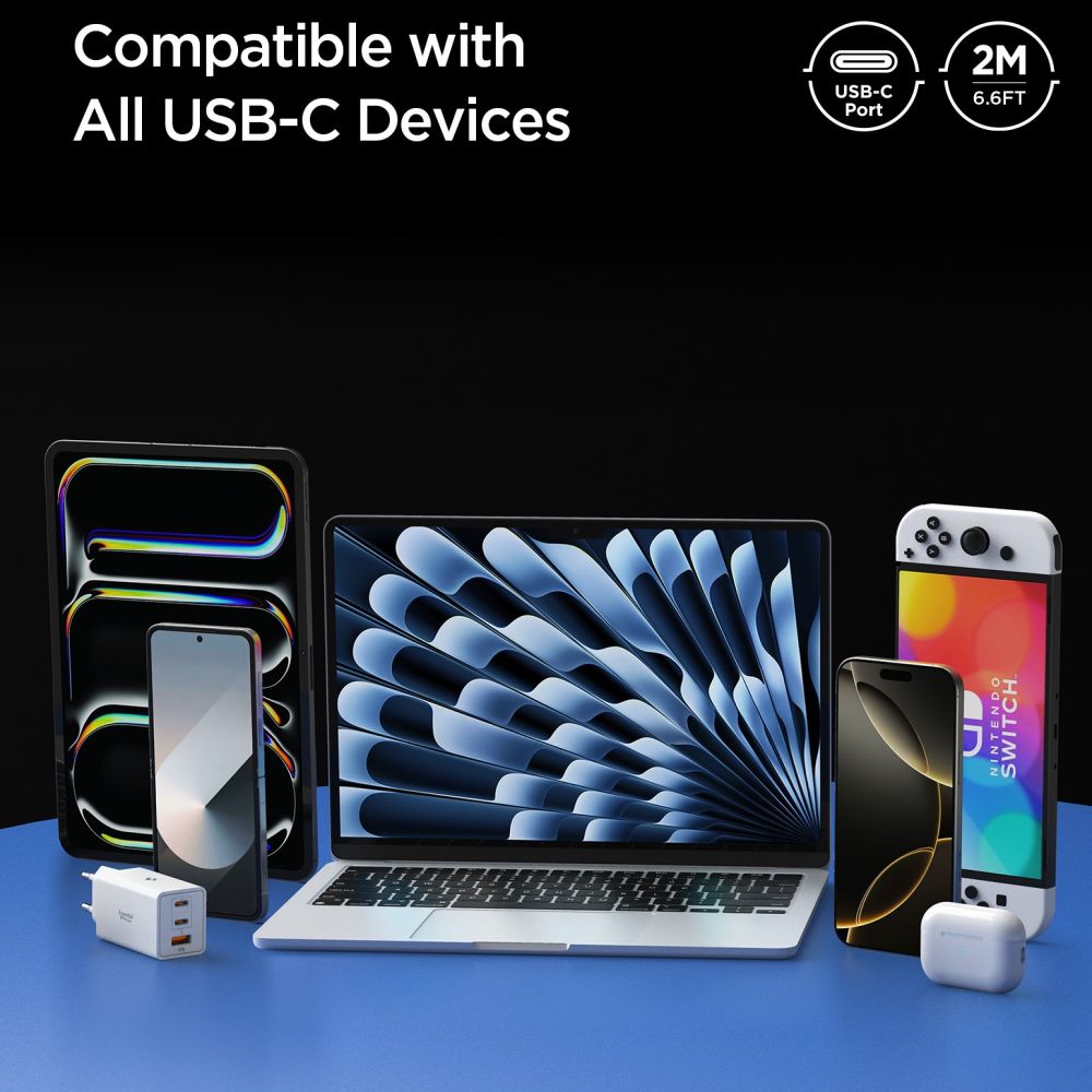 Spigen EB10020CC USB-C Cable 100W 200cm - Black