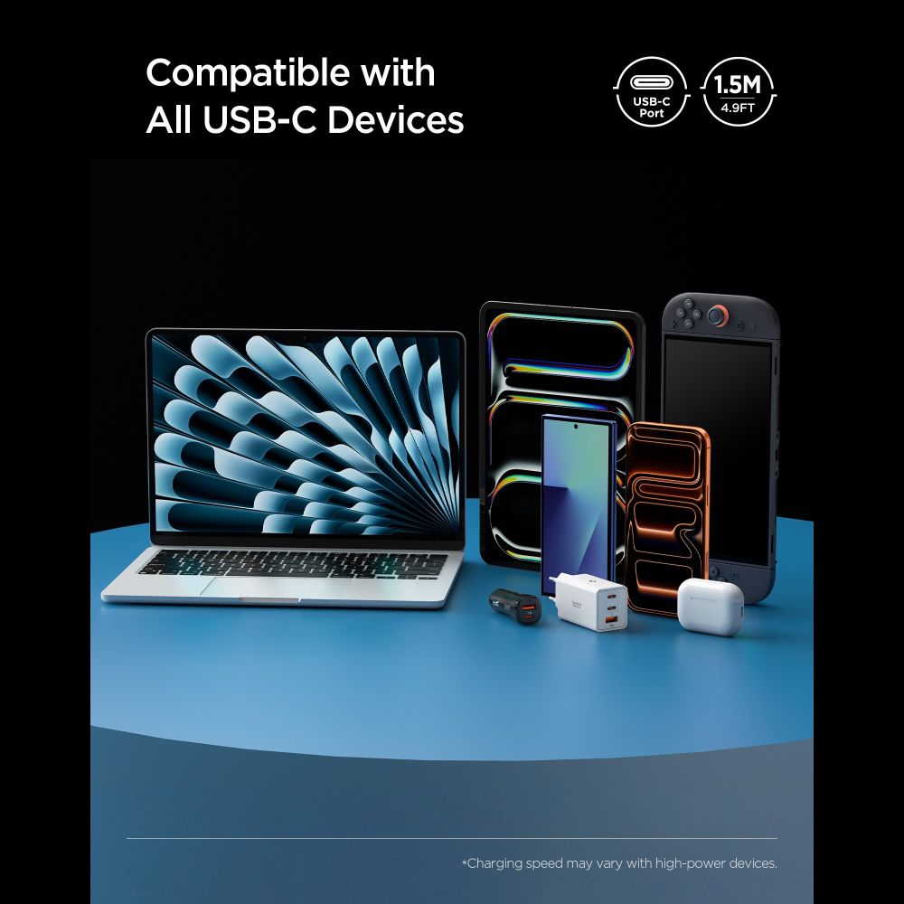 Spigen EB10010CC 100W 100 cm Cable - Black