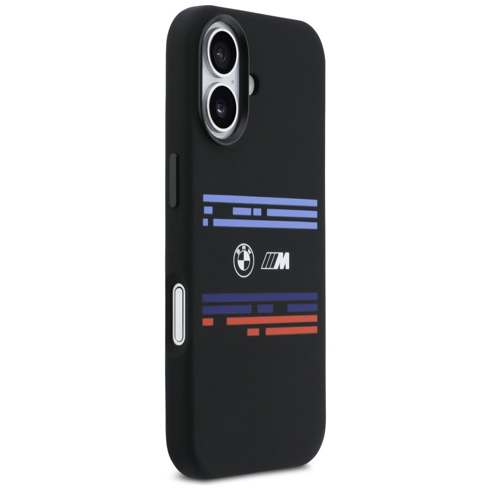 BMW M Silicon Horizontal Line MagSafe Case for iPhone 17 - Black
