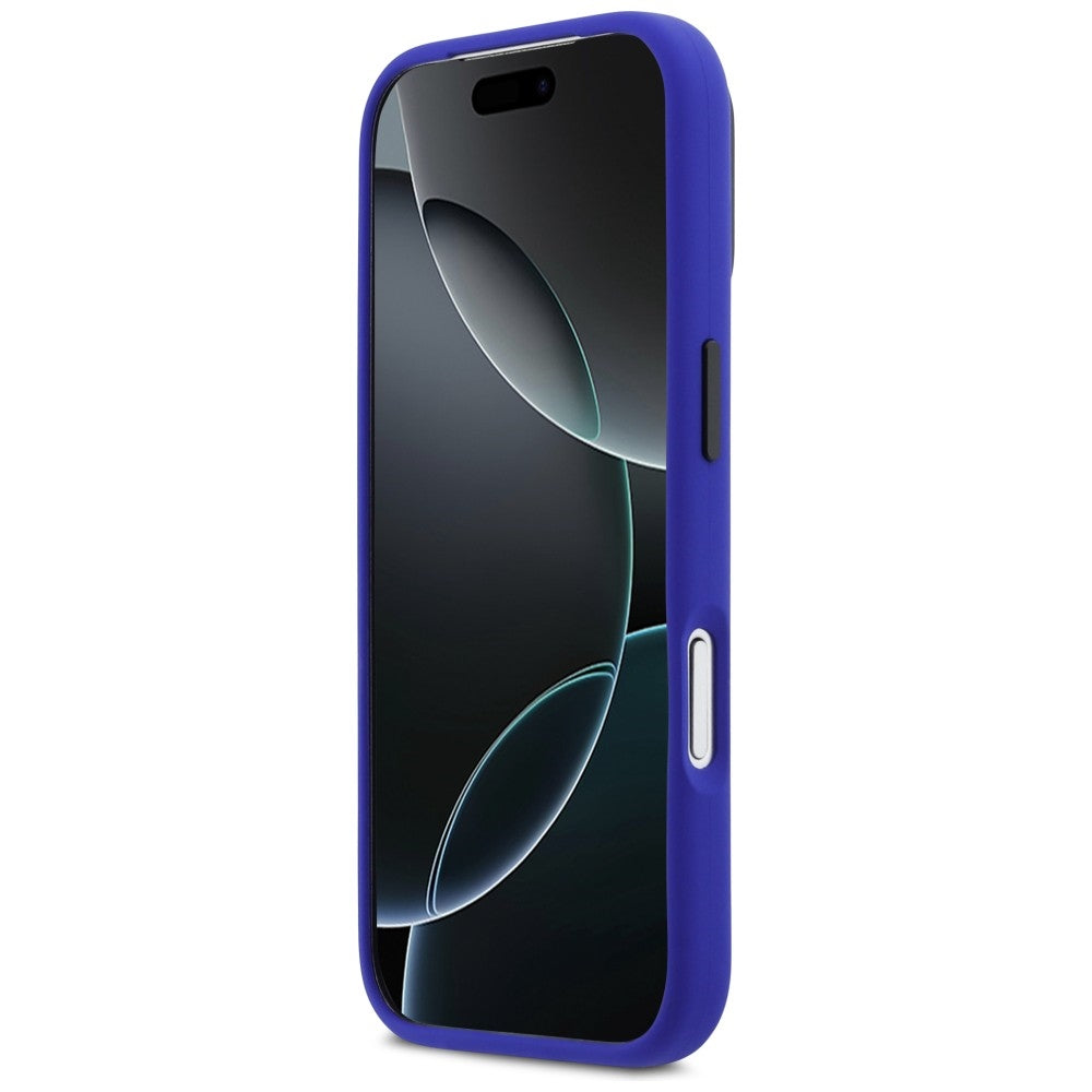 BMW M Silicon Vertical Logo MagSafe Case for iPhone 17 Pro - Navy Blue