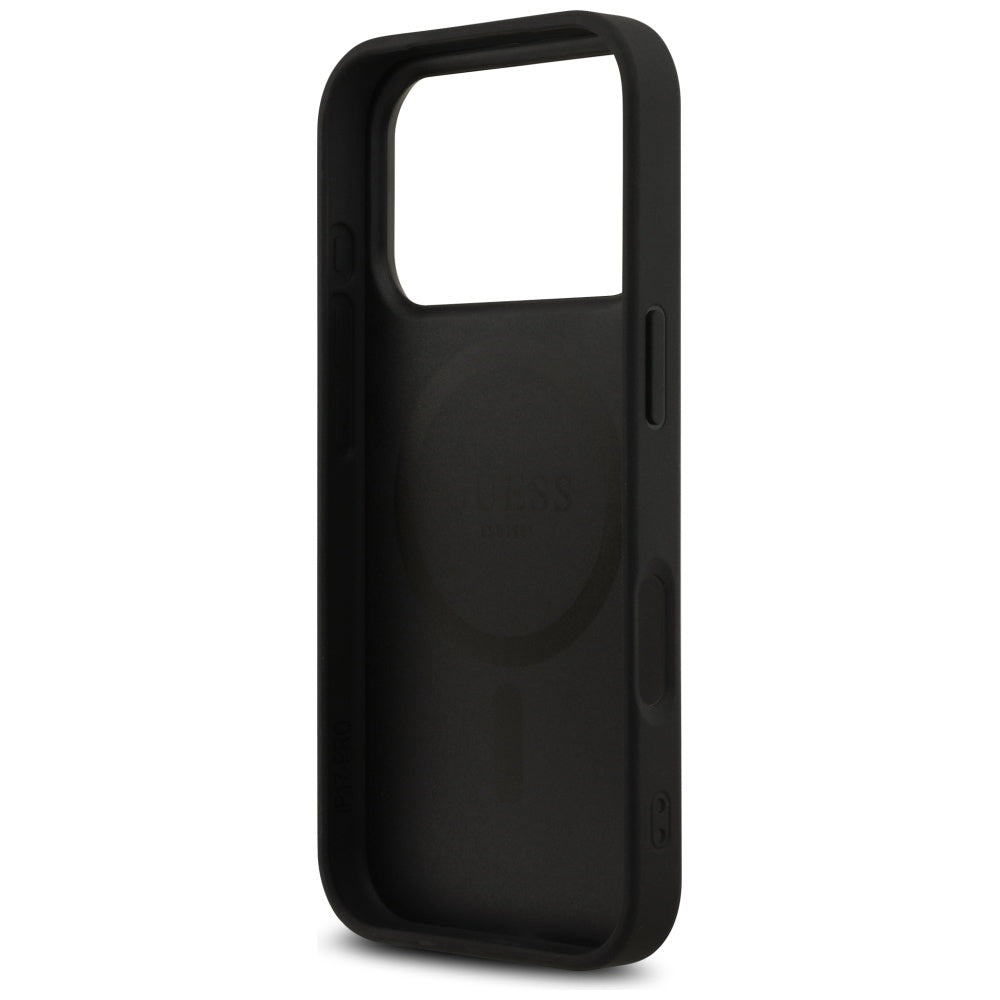 Guess 4G Printed Stripes MagSafe case for iPhone 17 Pro - black