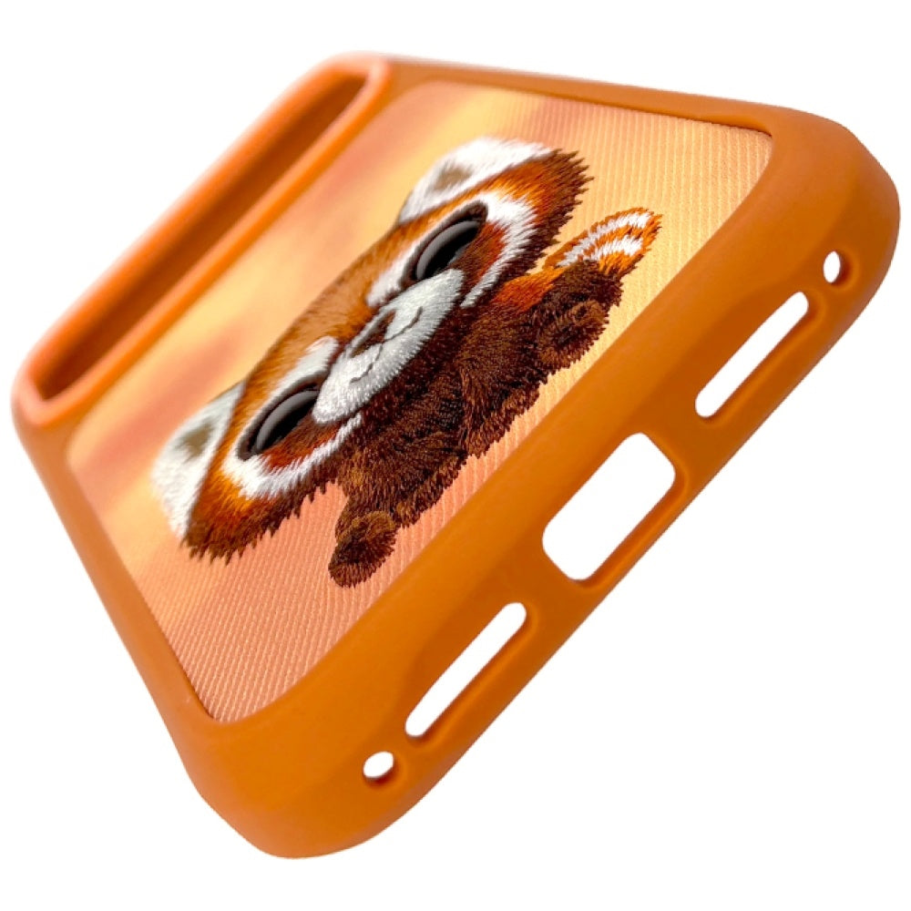 Nimmy Big Eyed Pet 2.0 Raccoon case for iPhone 17 Pro - orange