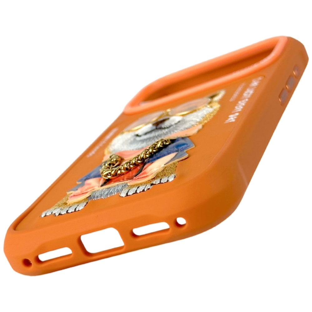 Nimmy Glasses Cool Dog Case for iPhone 17 Pro Max - Orange