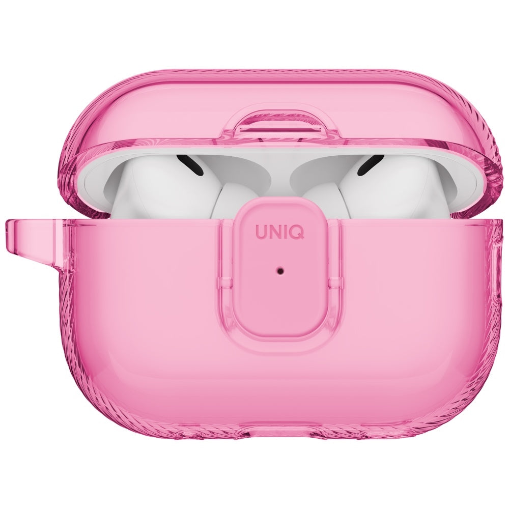 Uniq Glase Pro Case for AirPods Pro 3 Lock Case - Transparent Pink
