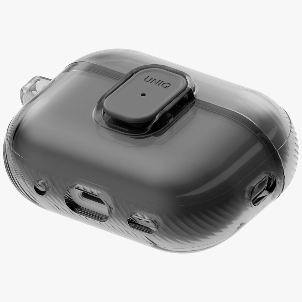 Uniq Glase Pro Case for AirPods Pro 3 Lock Case - Transparent Black