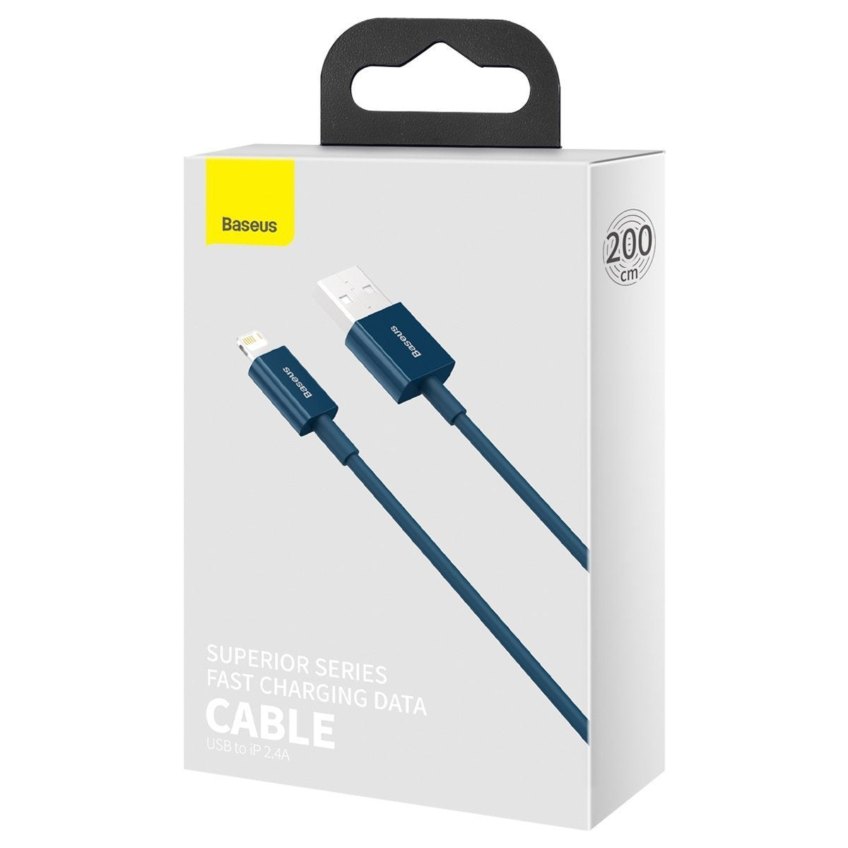 Baseus Superior-serien Kabel USB til iP 2.4A 2m (blå)
