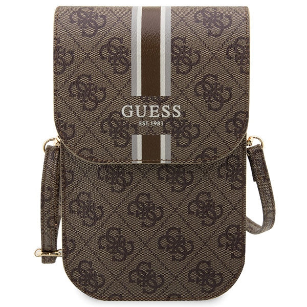 Guess 4G Stripe håndtaske - brun