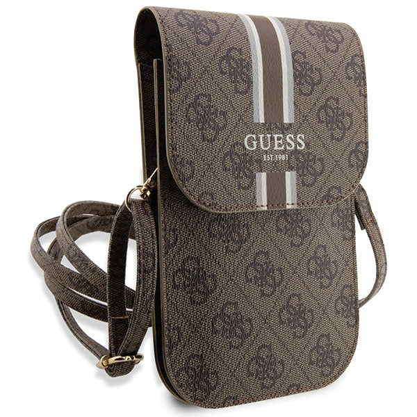 Guess 4G Stripe håndtaske - brun