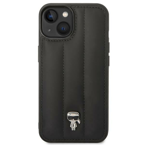 Karl Lagerfeld Puffy Ikonik Pin Case til iPhone 14 / 15 / 13 - sort